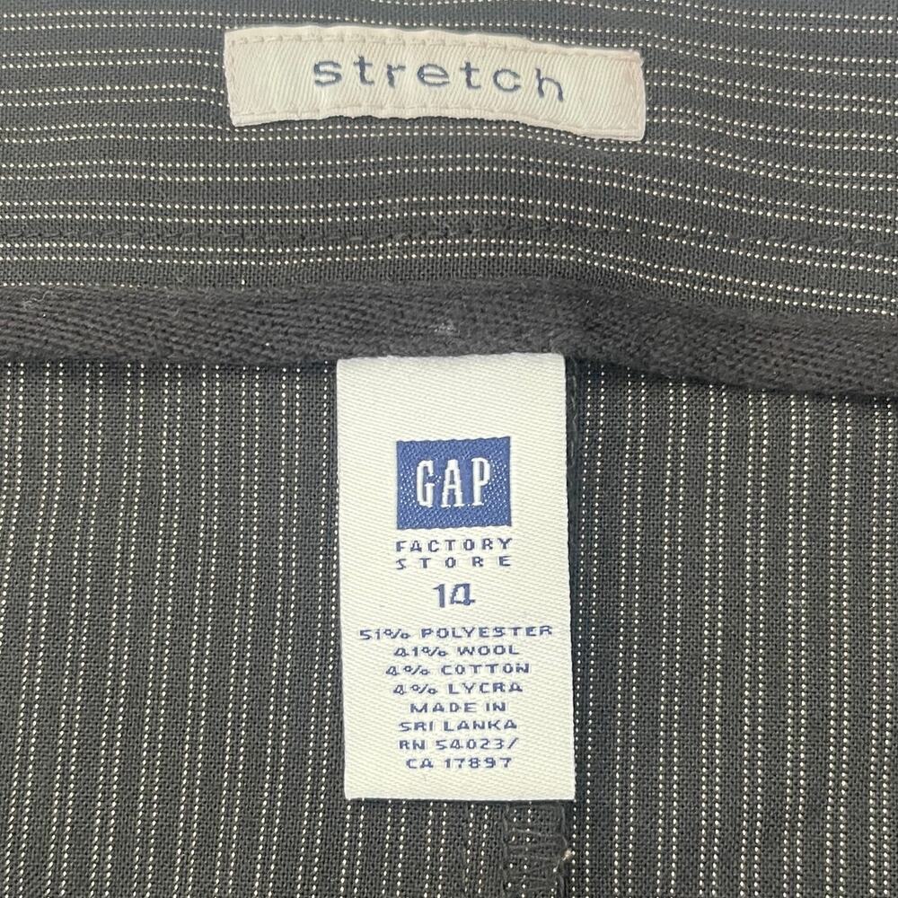 NWT Gap Y2K Vintage Academia Office Wool Blend Pencil Skirt Stripes Womens XL 14 - Picture 3 of 10